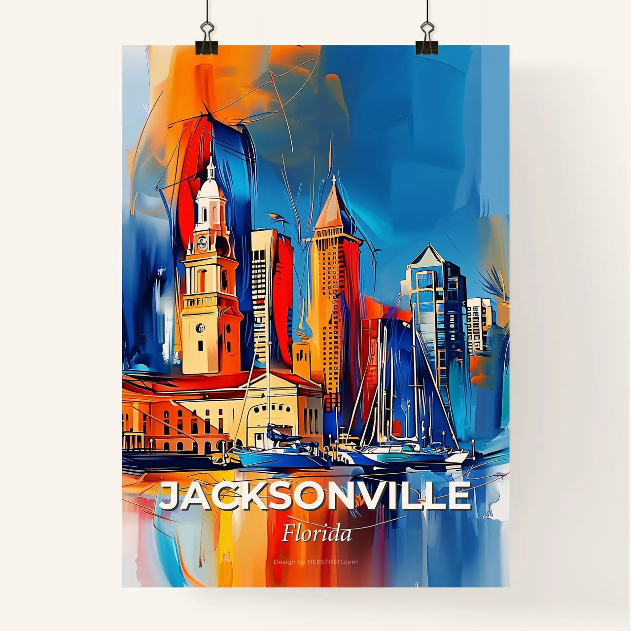 Vibrant Jacksonville, Florida Poster