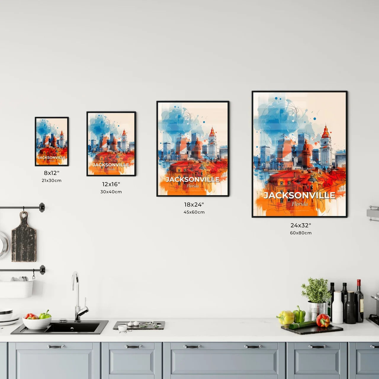 Vibrant Jacksonville, Florida Kitchen Art