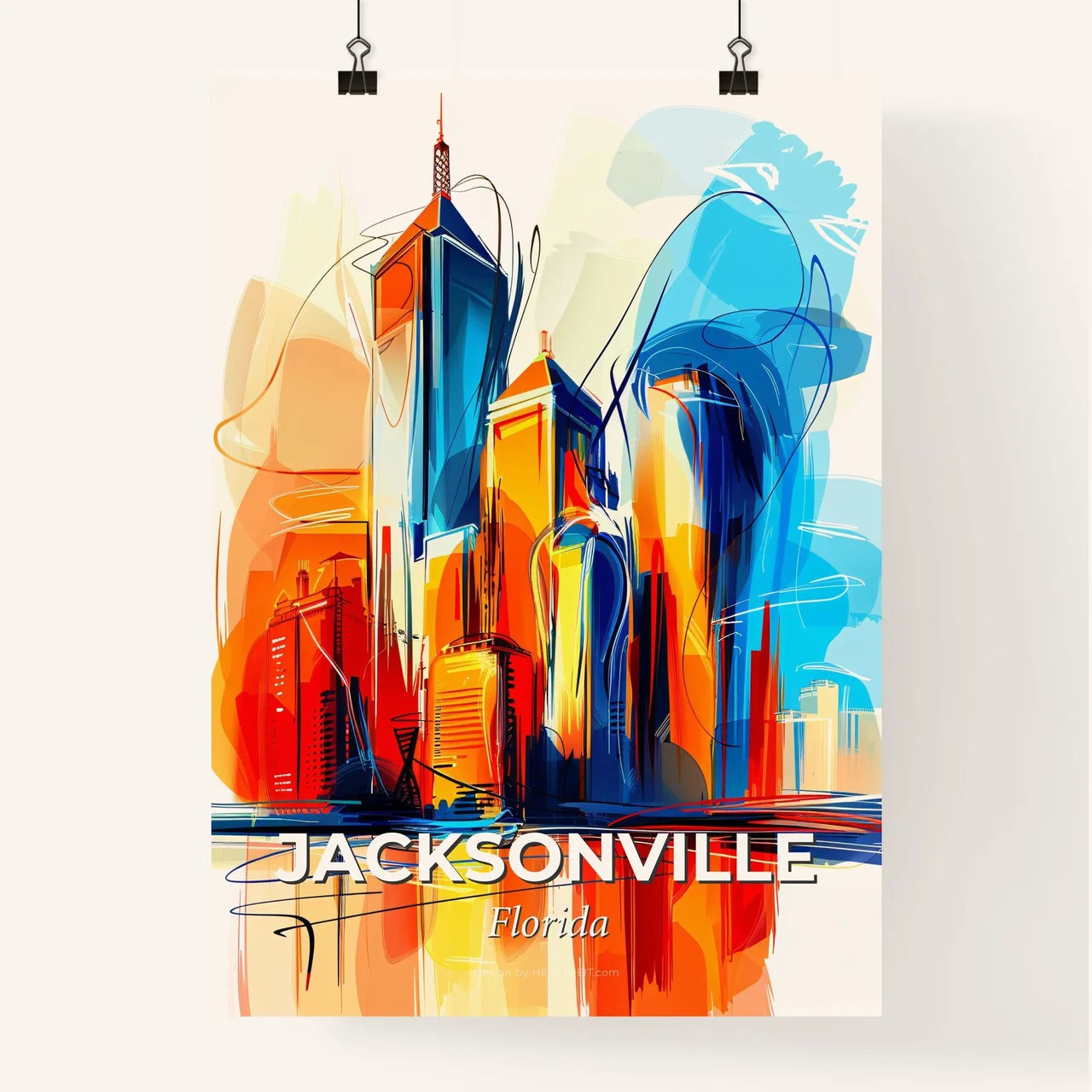 Vibrant Jacksonville, Florida Poster