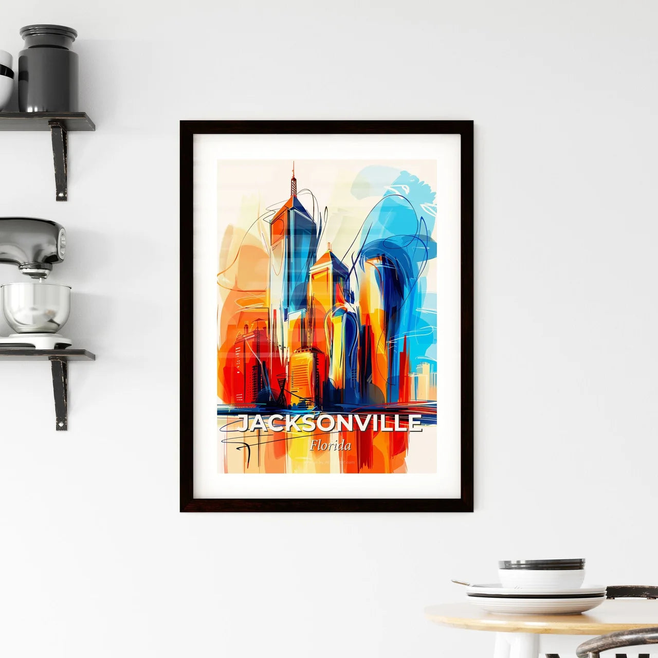 Vibrant Jacksonville, Florida Framed Print