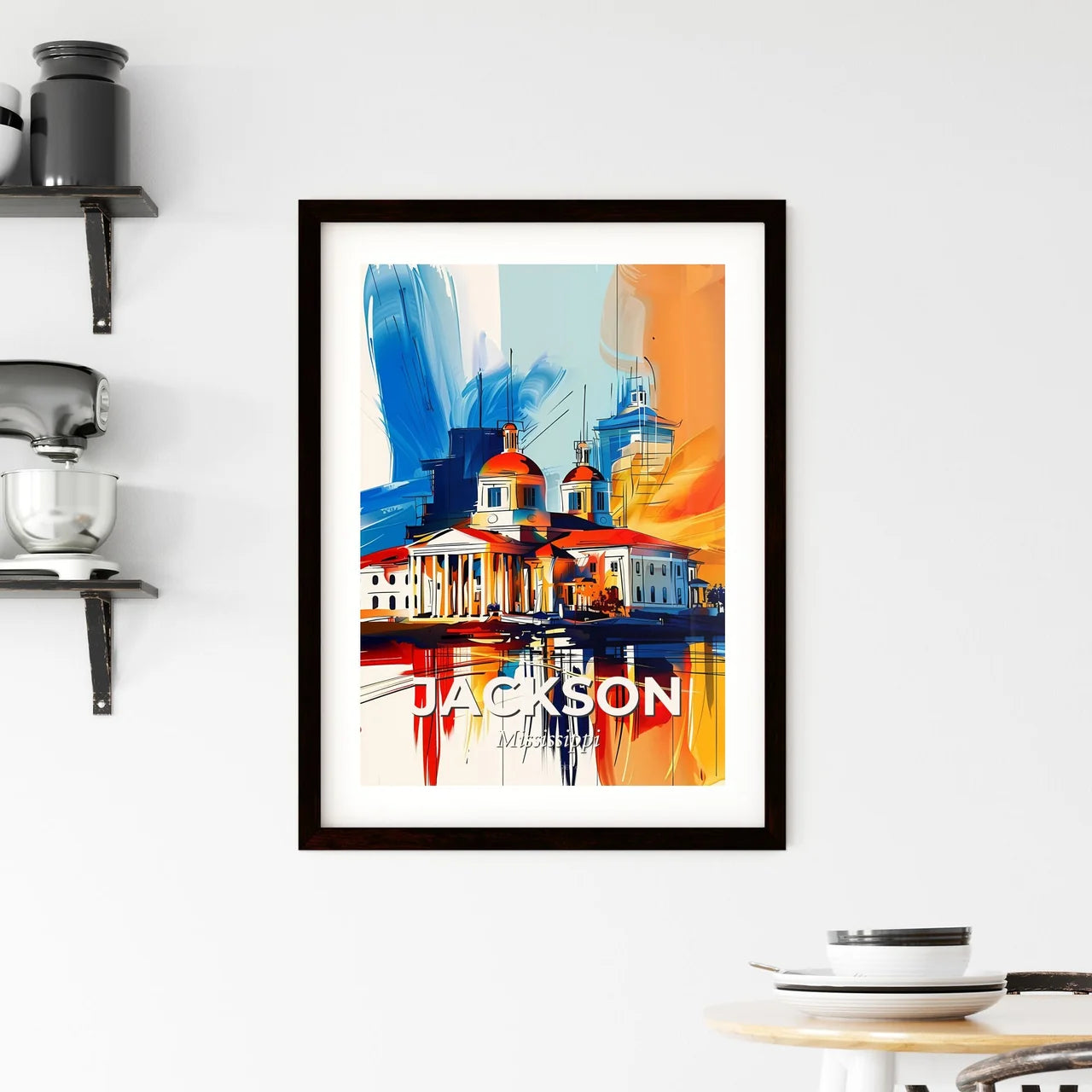 Vibrant Jackson, Mississippi Framed Print