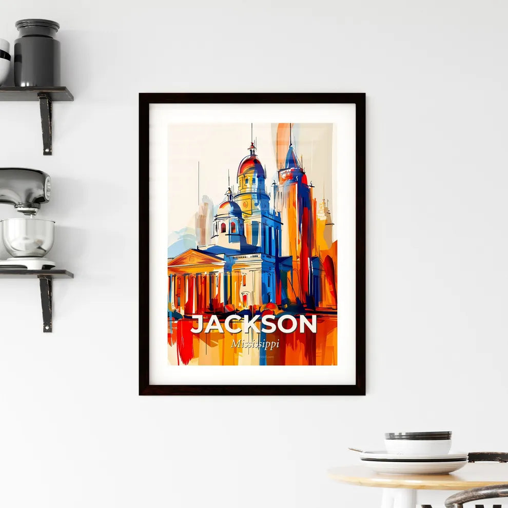Vibrant Jackson, Mississippi Framed Print