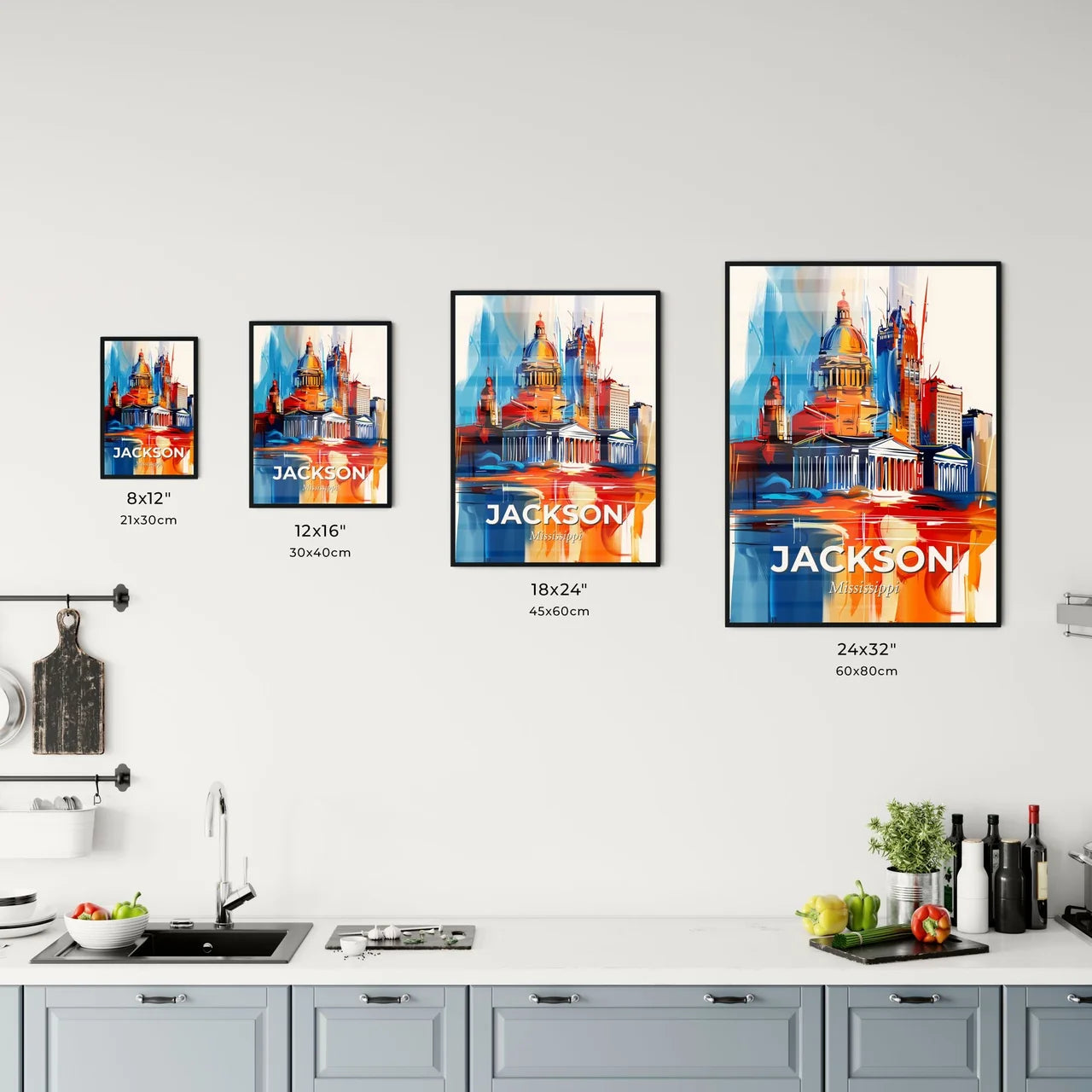 Vibrant Jackson, Mississippi Kitchen Art