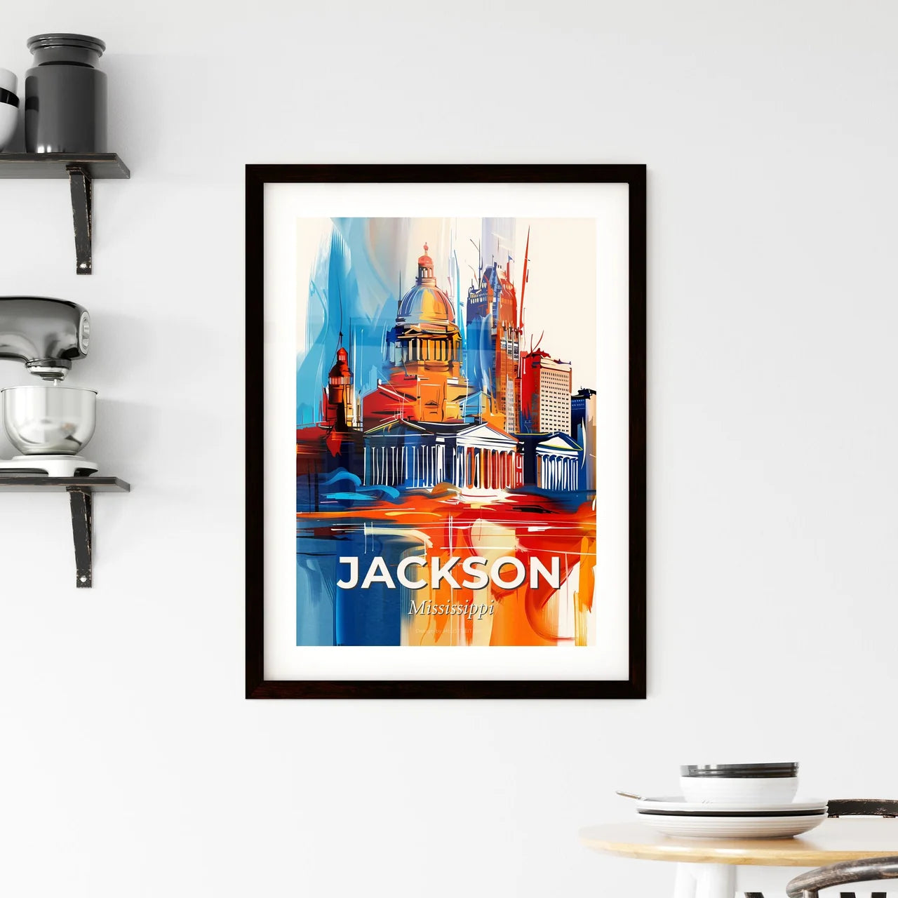 Vibrant Jackson, Mississippi Framed Print