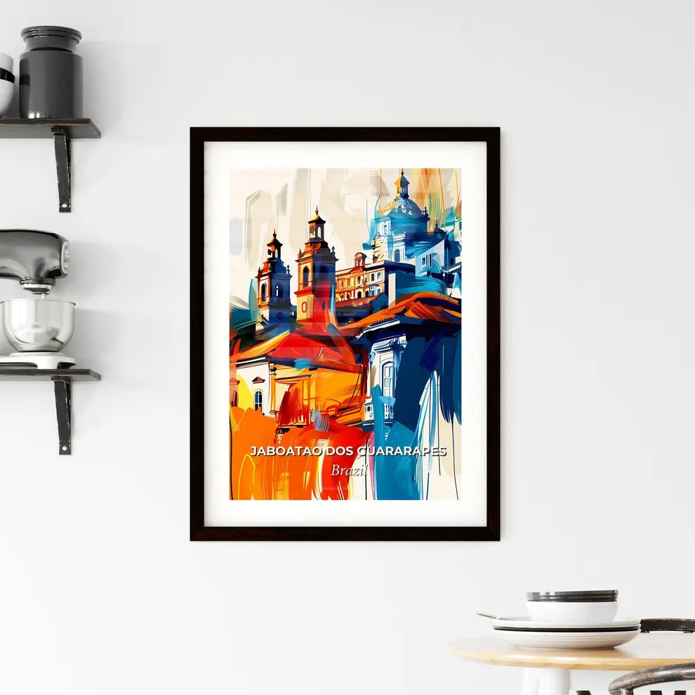 Vibrant Jaboatao Dos Guararapes, Brazil Framed Print