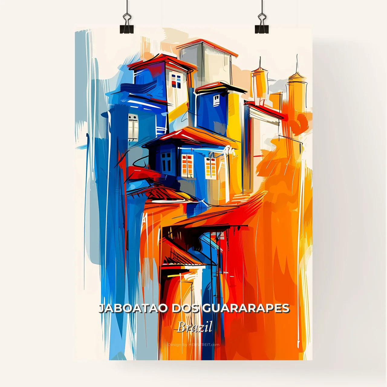 Vibrant Jaboatao Dos Guararapes, Brazil Poster