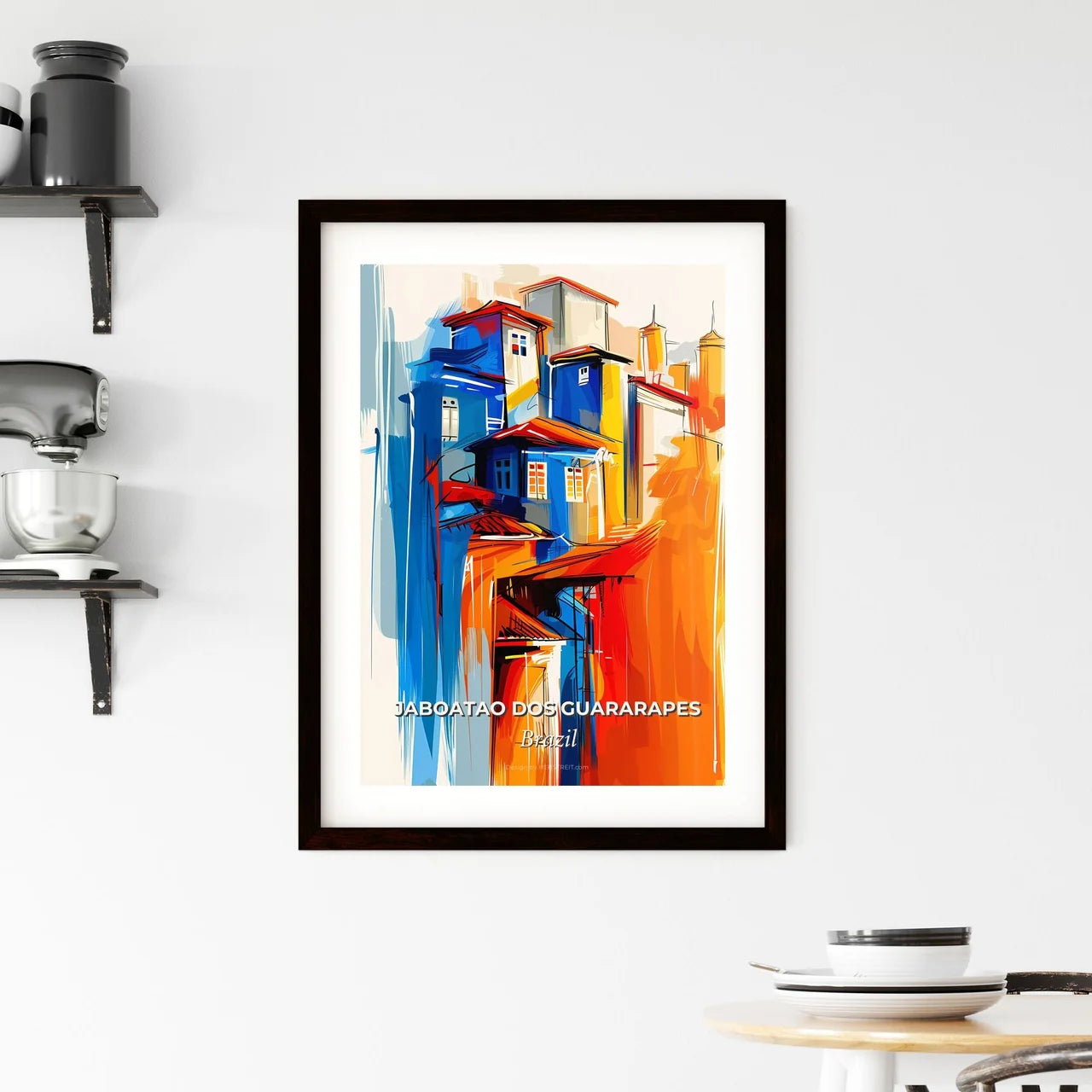 Vibrant Jaboatao Dos Guararapes, Brazil Framed Print