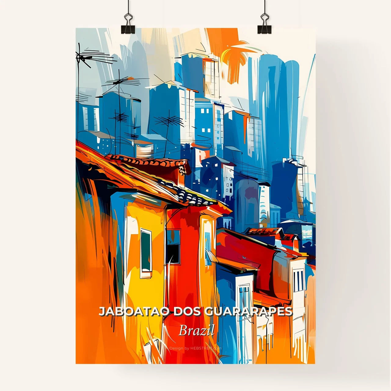 Vibrant Jaboatao Dos Guararapes, Brazil Poster