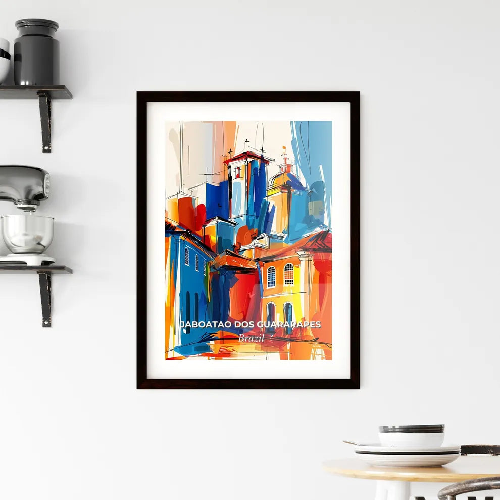 Vibrant Jaboatao Dos Guararapes, Brazil Framed Print