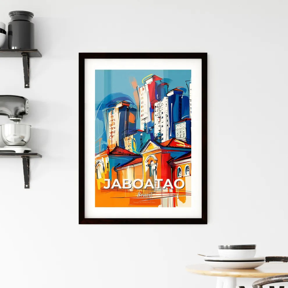 Vibrant Jaboatao, Brazil Framed Print