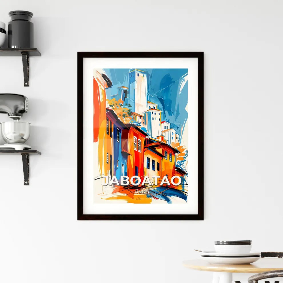 Vibrant Jaboatao, Brazil Framed Print