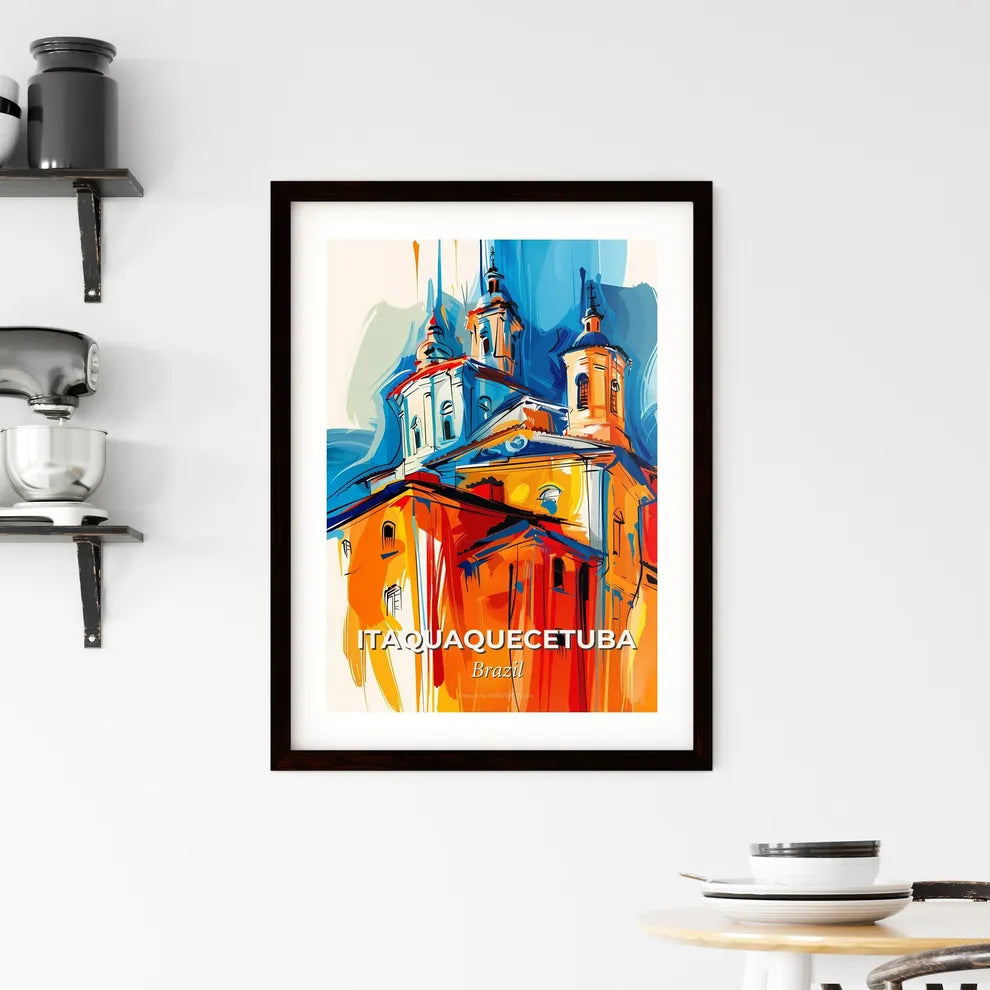 Vibrant Itaquaquecetuba, Brazil Framed Print