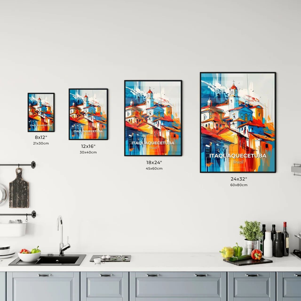 Vibrant Itaquaquecetuba, Brazil Kitchen Art