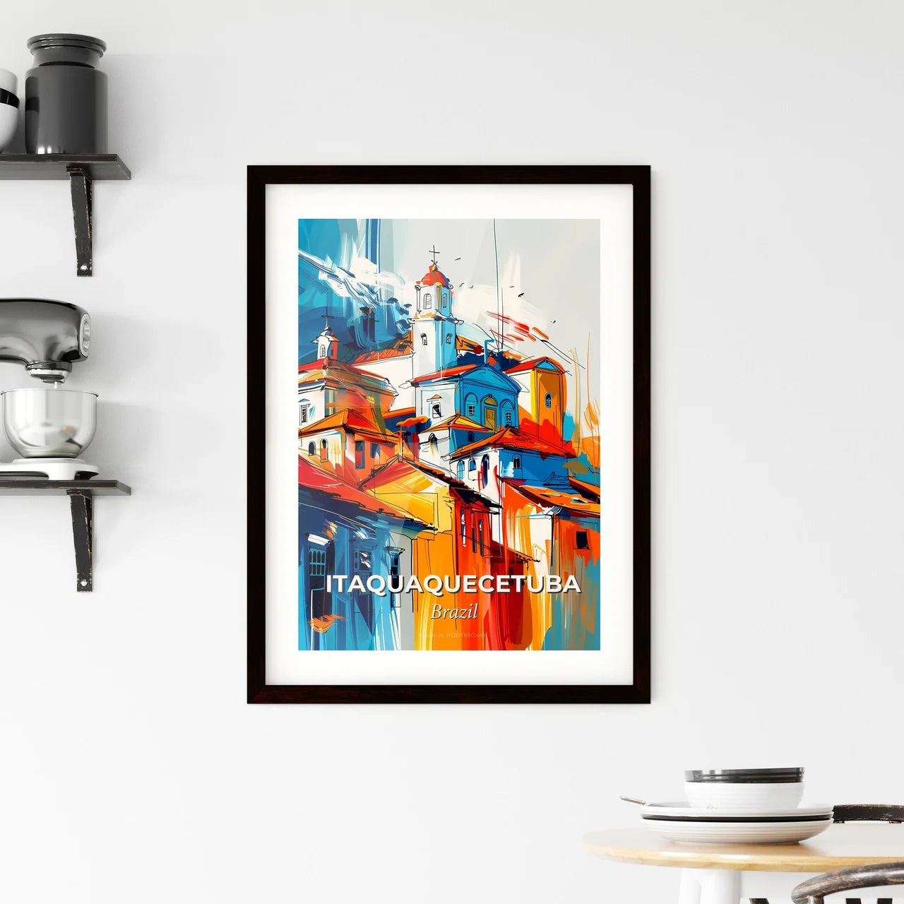 Vibrant Itaquaquecetuba, Brazil Framed Print