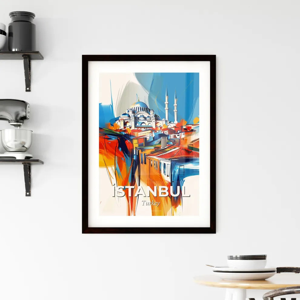 Vibrant İstanbul, Turkey Framed Print