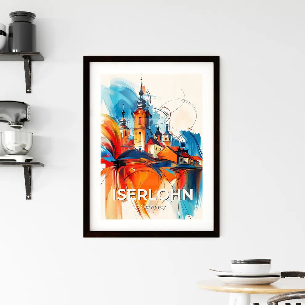 Vibrant Iserlohn, Germany Framed Print