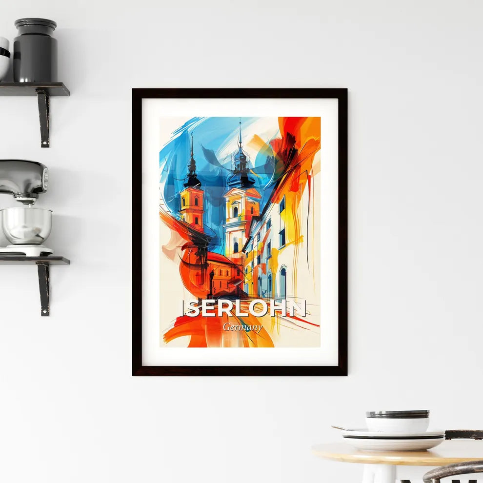 Vibrant Iserlohn, Germany Framed Print