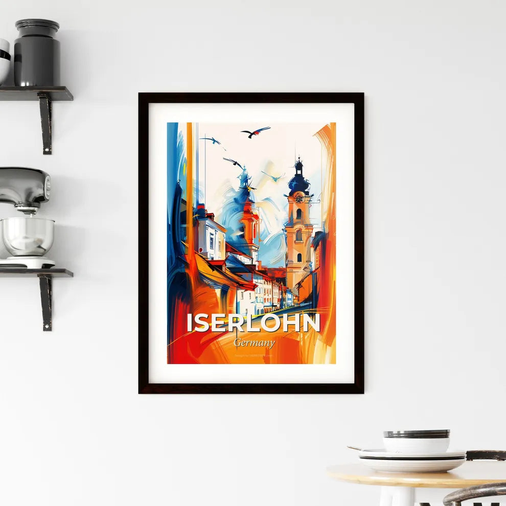 Vibrant Iserlohn, Germany Framed Print
