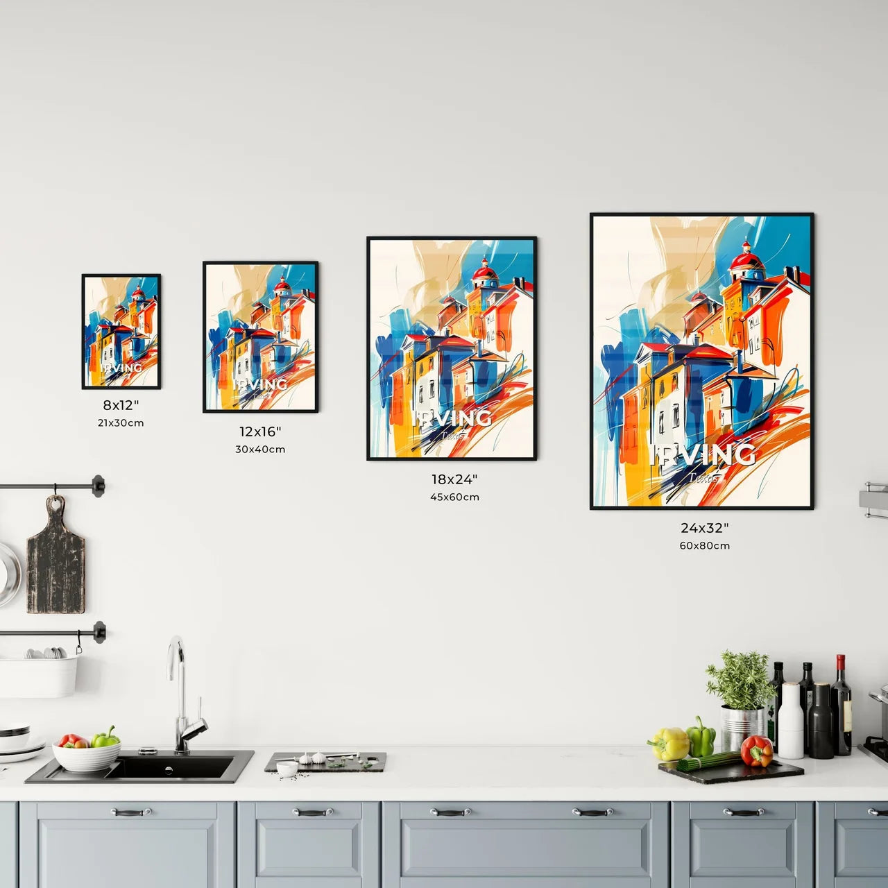 Vibrant Irving, Texas Kitchen Art