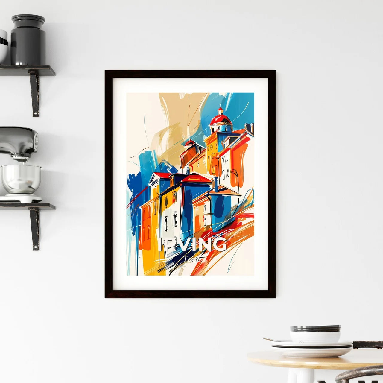 Vibrant Irving, Texas Framed Print