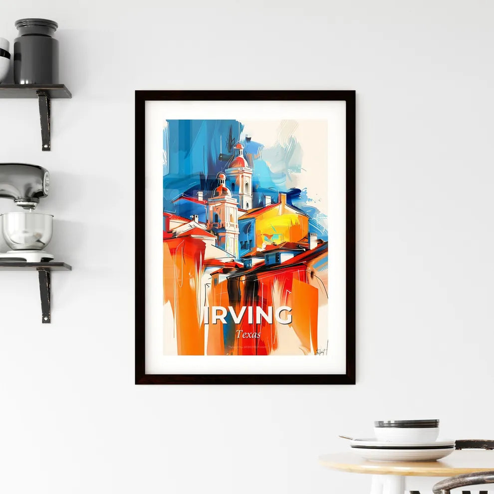 Vibrant Irving, Texas Framed Print