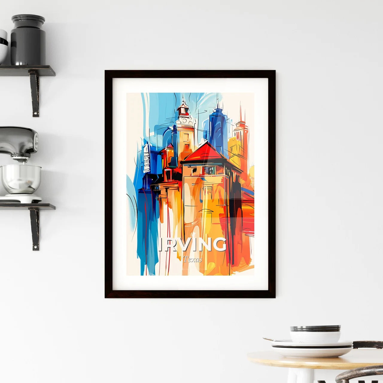 Vibrant Irving, Texas Framed Print