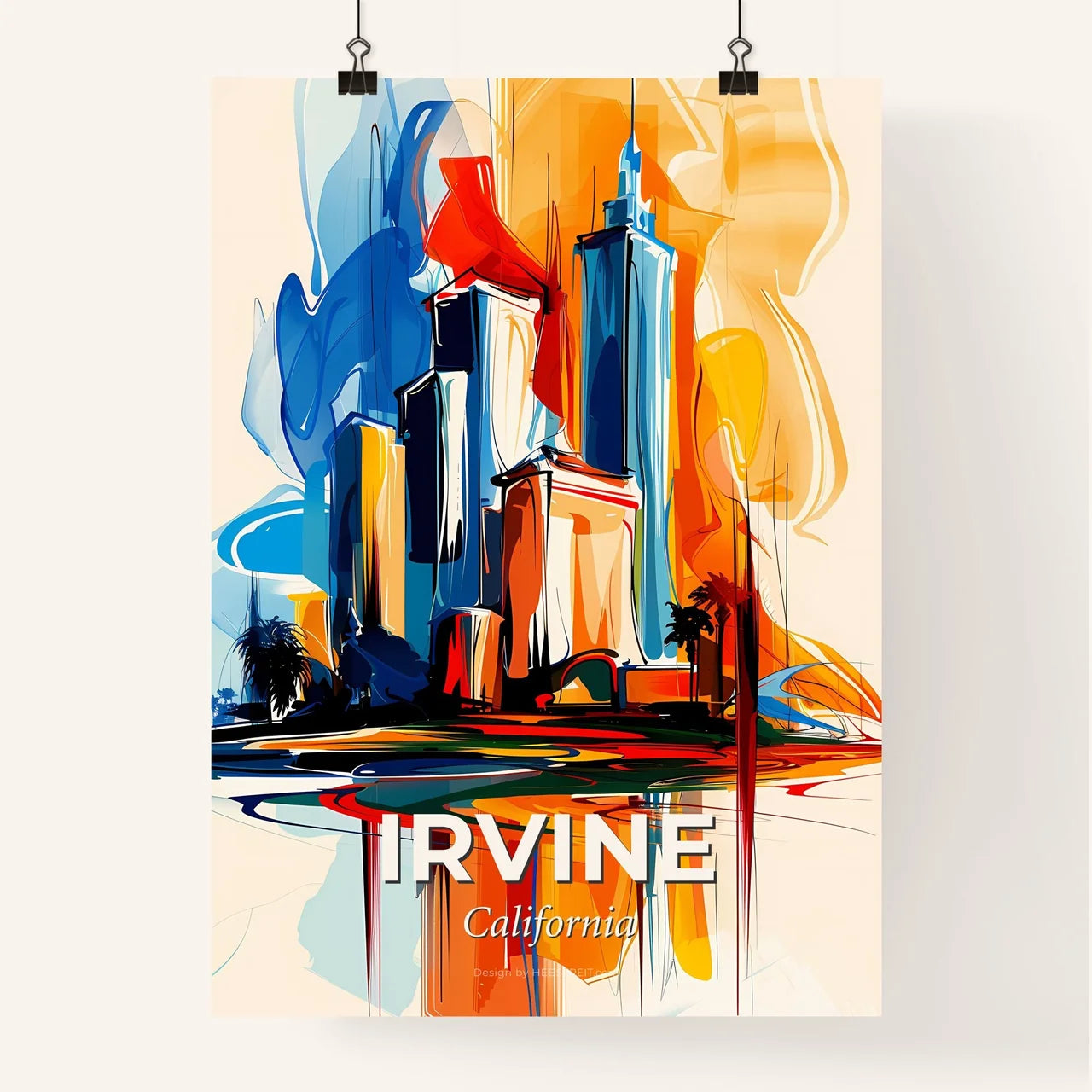 Vibrant Irvine, California Poster