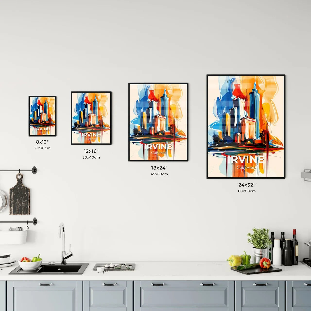 Vibrant Irvine, California Kitchen Art