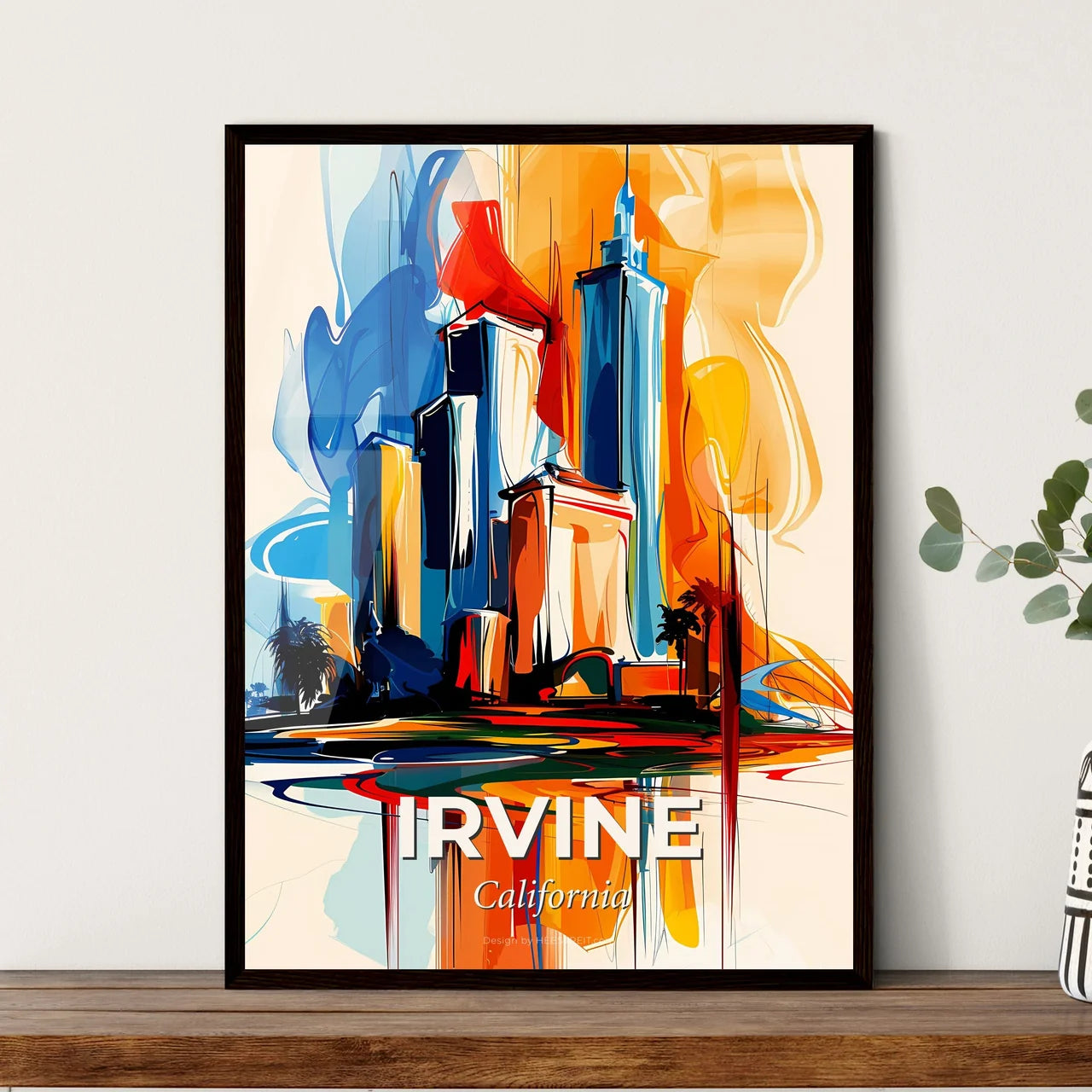 Vibrant Irvine, California Art Print
