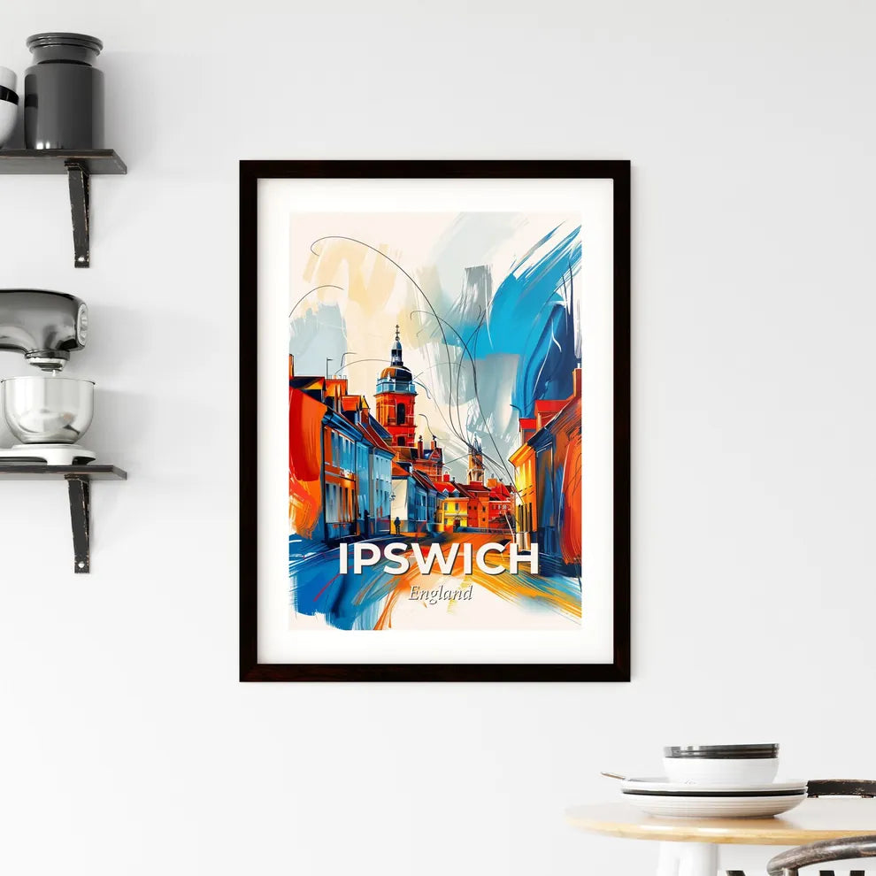 Vibrant Ipswich, England Framed Print