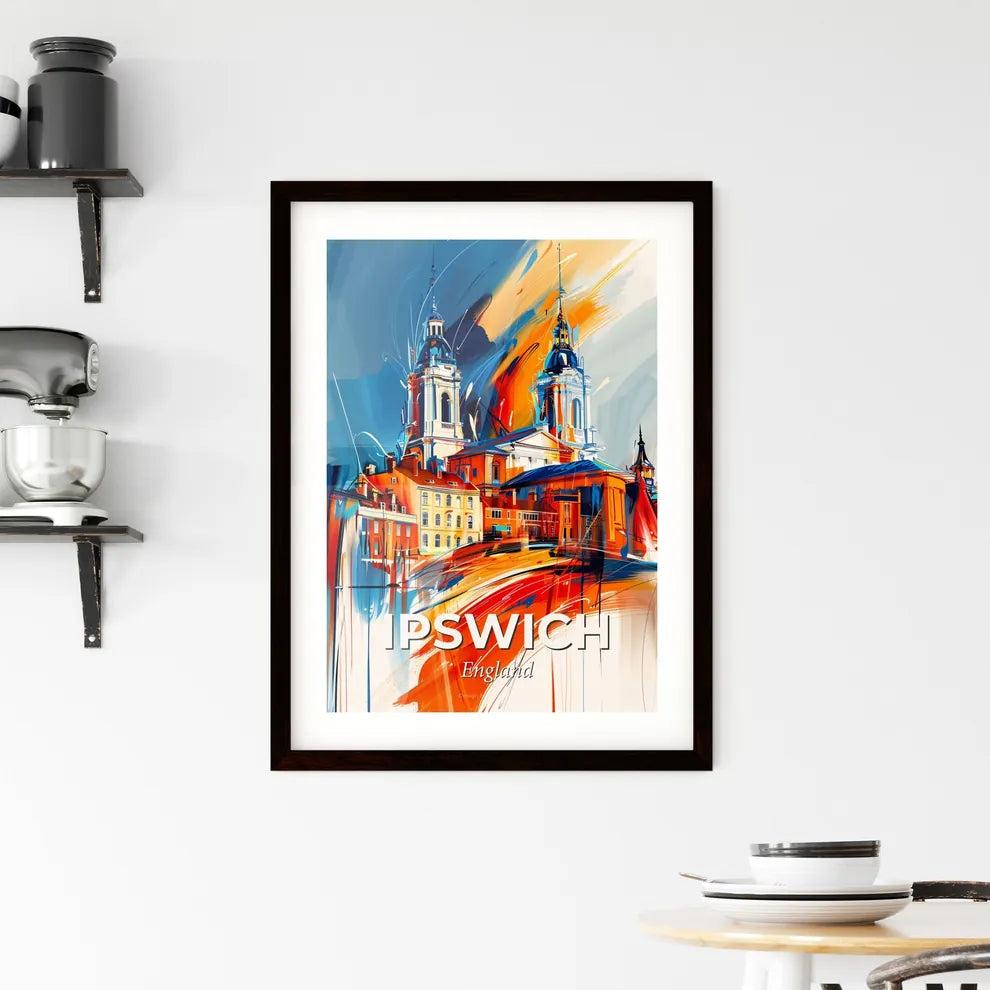 Vibrant Ipswich, England Framed Print