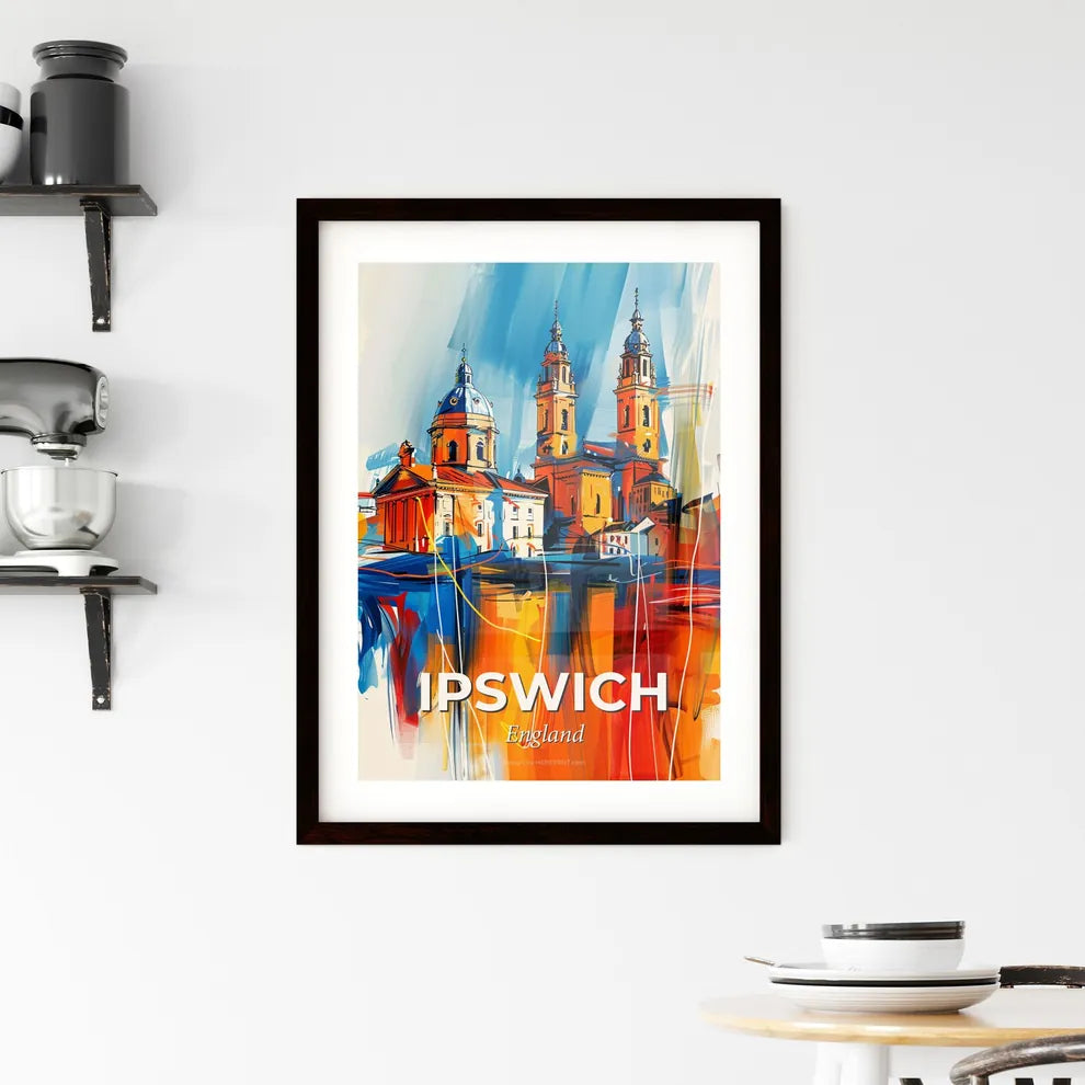 Vibrant Ipswich, England Framed Print