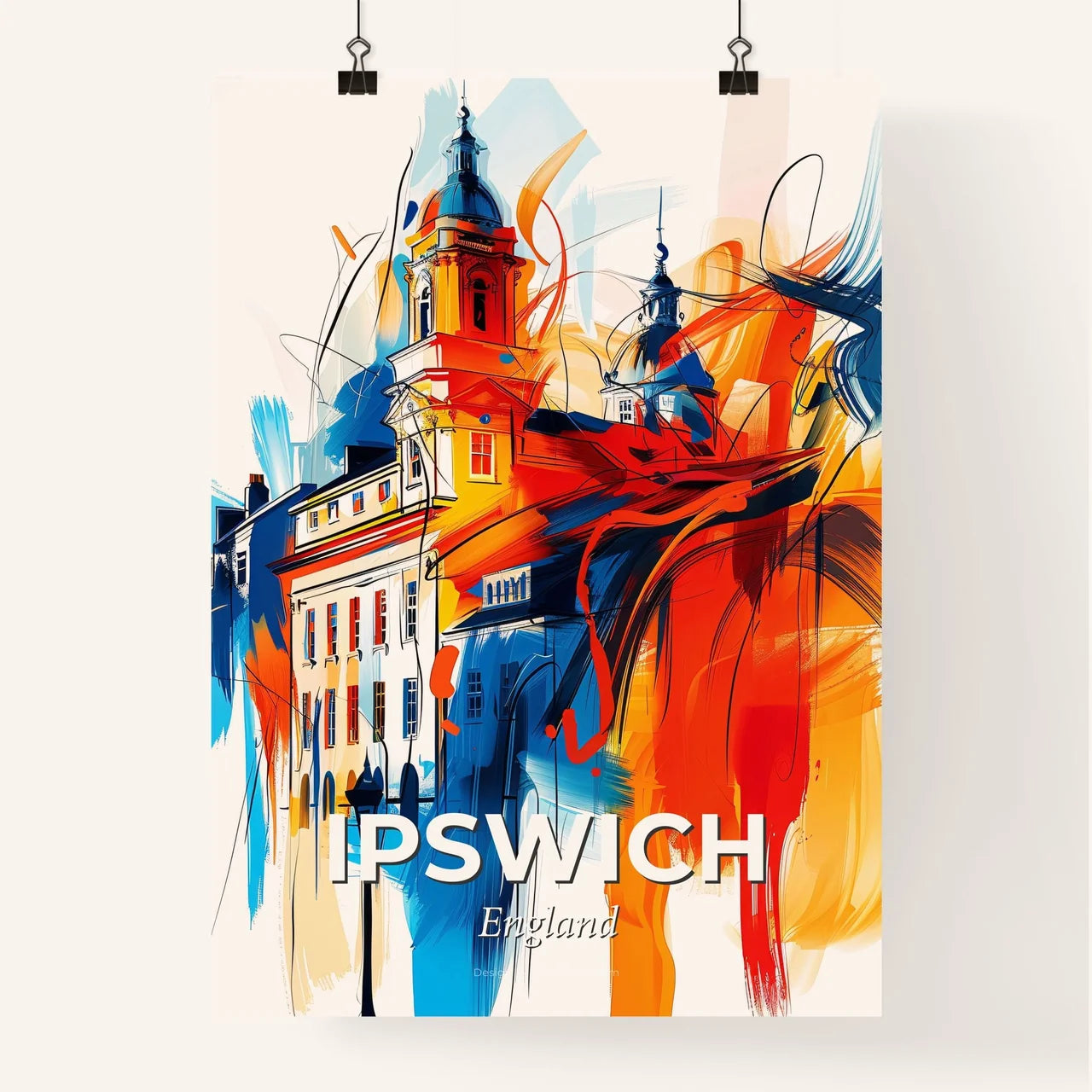 Vibrant Ipswich, England Poster