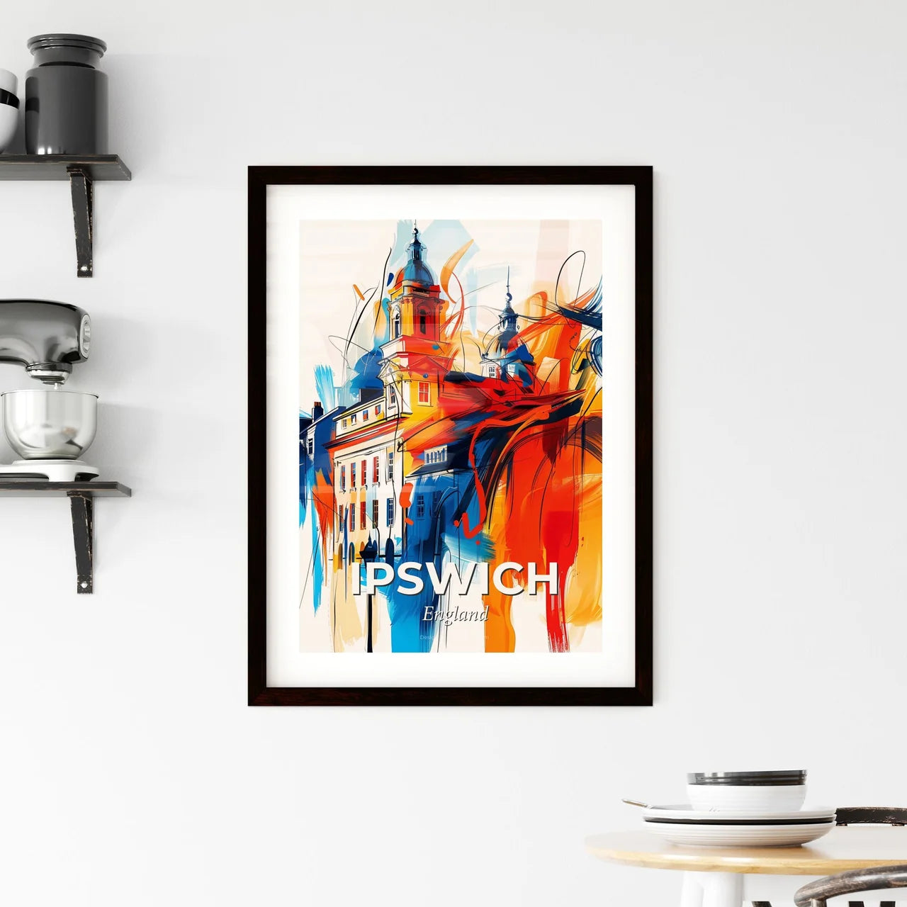 Vibrant Ipswich, England Framed Print