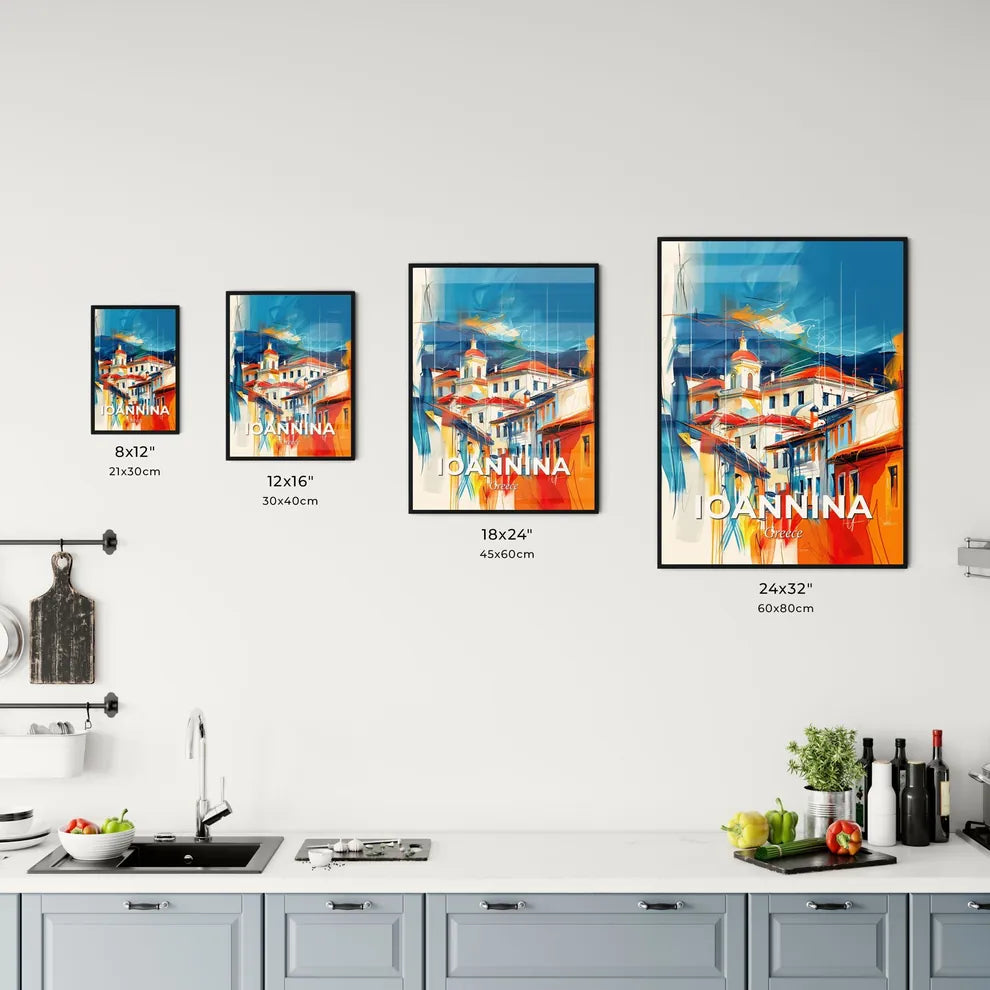 Vibrant Ioannina, Greece Kitchen Art