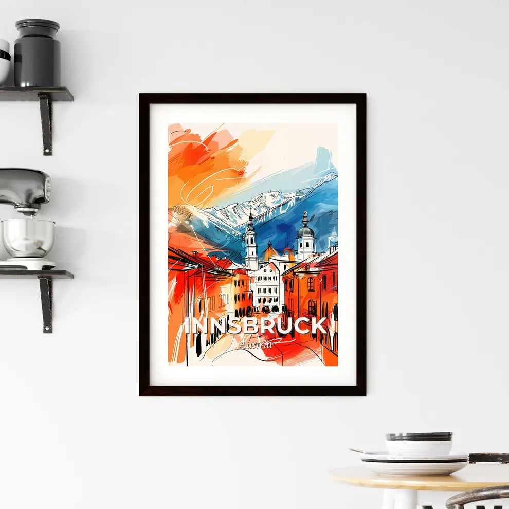 Vibrant Innsbruck, Austria Framed Print
