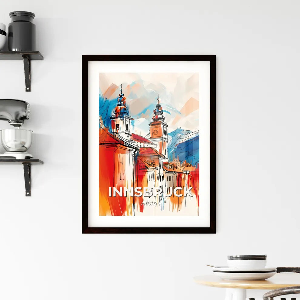 Vibrant Innsbruck, Austria Framed Print