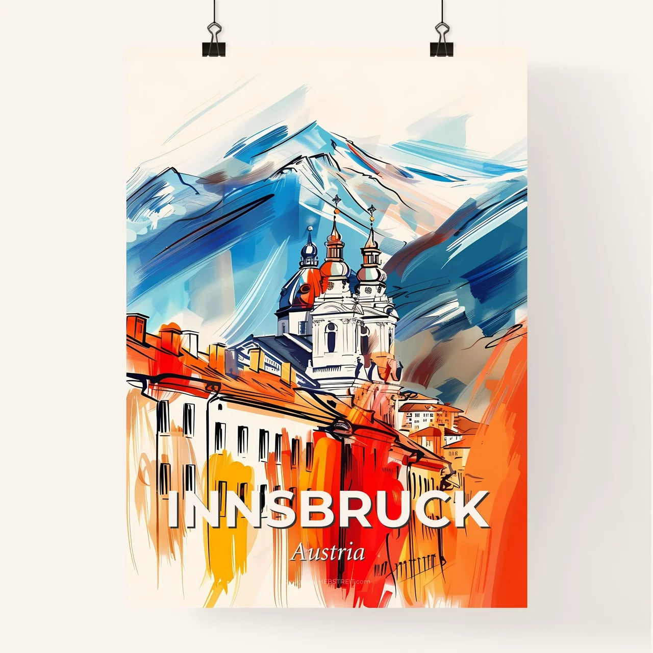 Vibrant Innsbruck, Austria Poster
