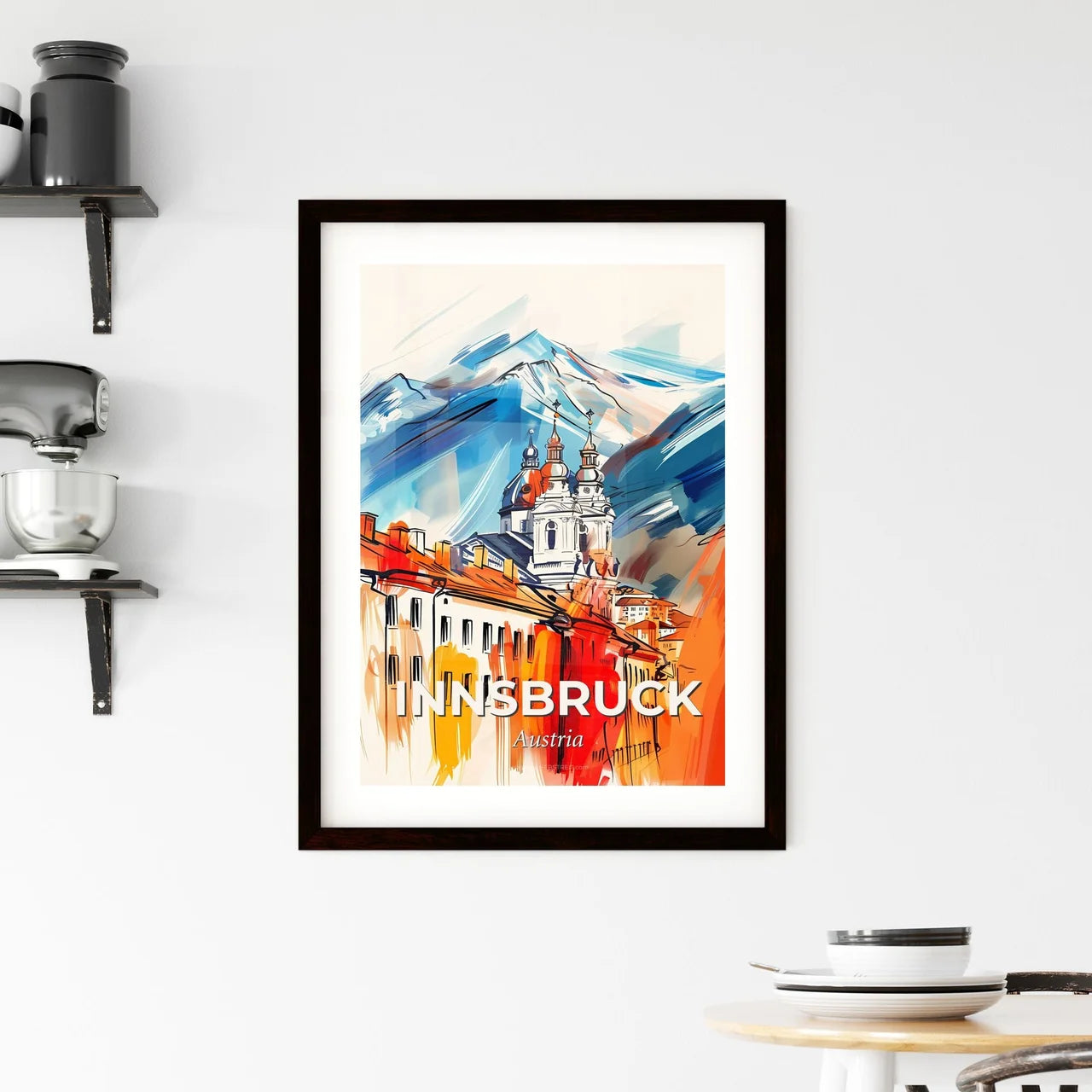 Vibrant Innsbruck, Austria Framed Print
