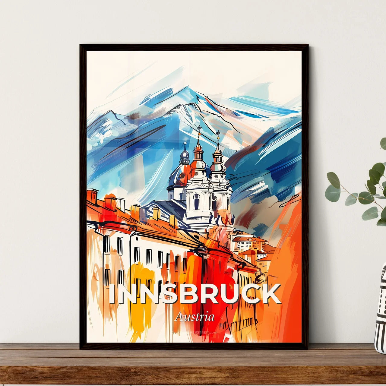 Vibrant Innsbruck, Austria Art Print