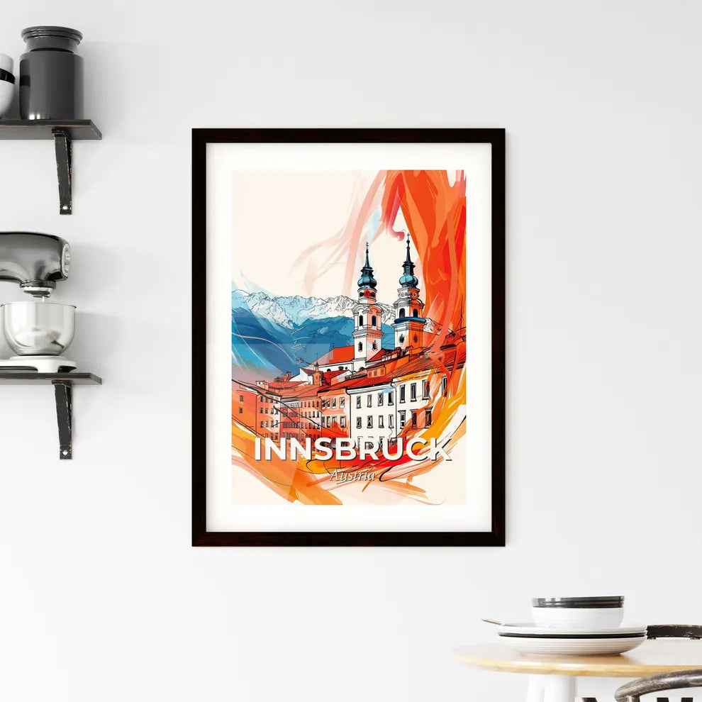 Vibrant Innsbruck, Austria Framed Print