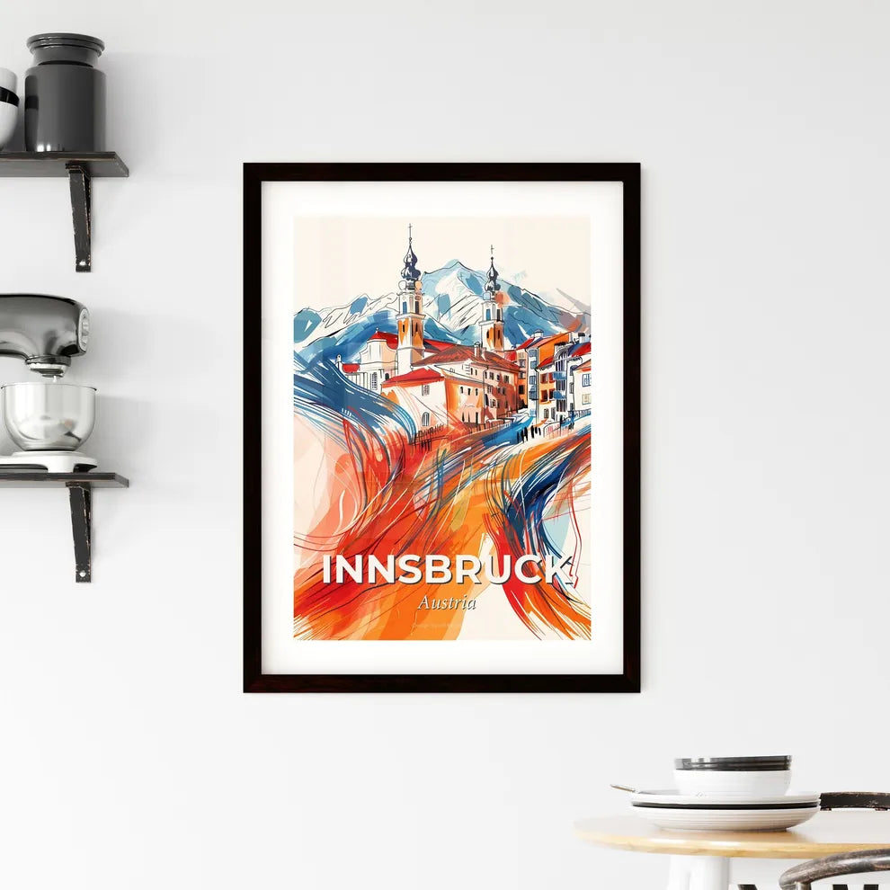 Vibrant Innsbruck, Austria Framed Print