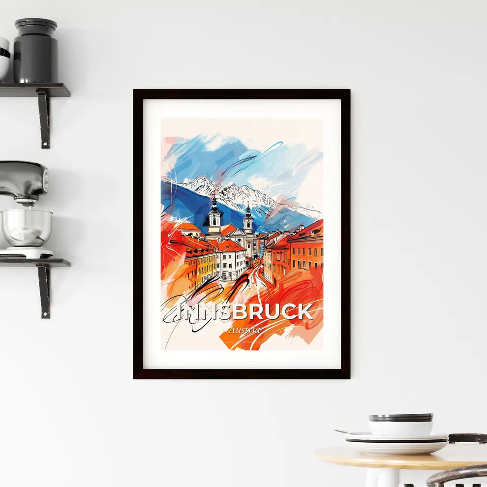 Vibrant Innsbruck, Austria Framed Print