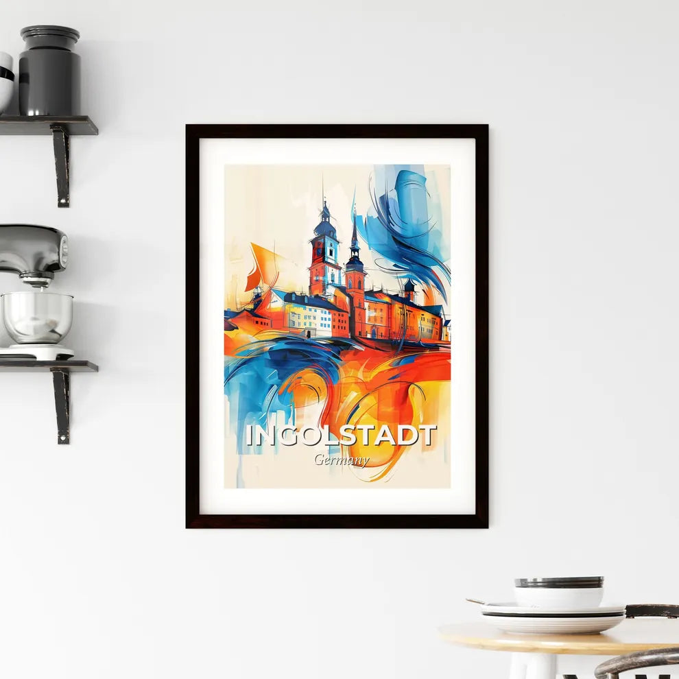 Vibrant Ingolstadt, Germany Framed Print