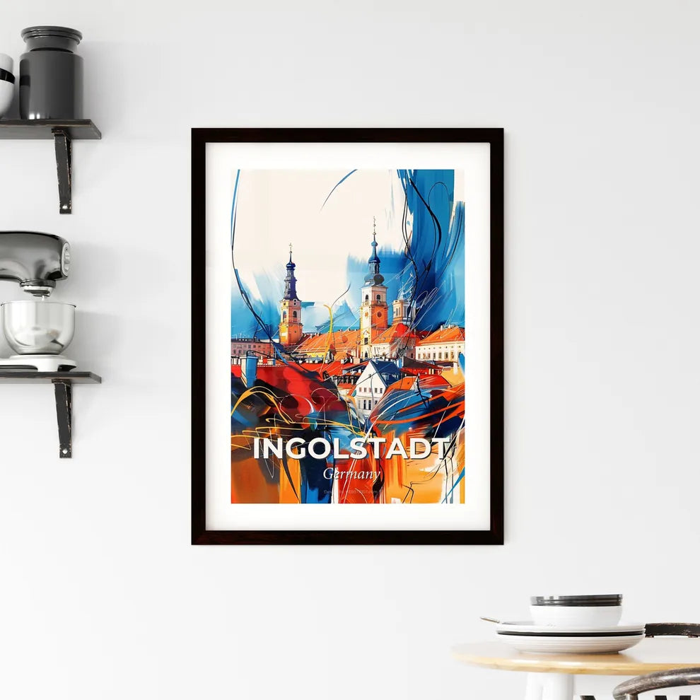 Vibrant Ingolstadt, Germany Framed Print