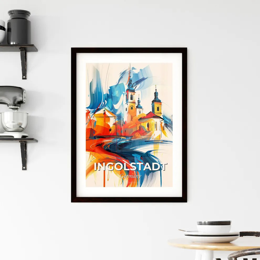 Vibrant Ingolstadt, Germany Framed Print