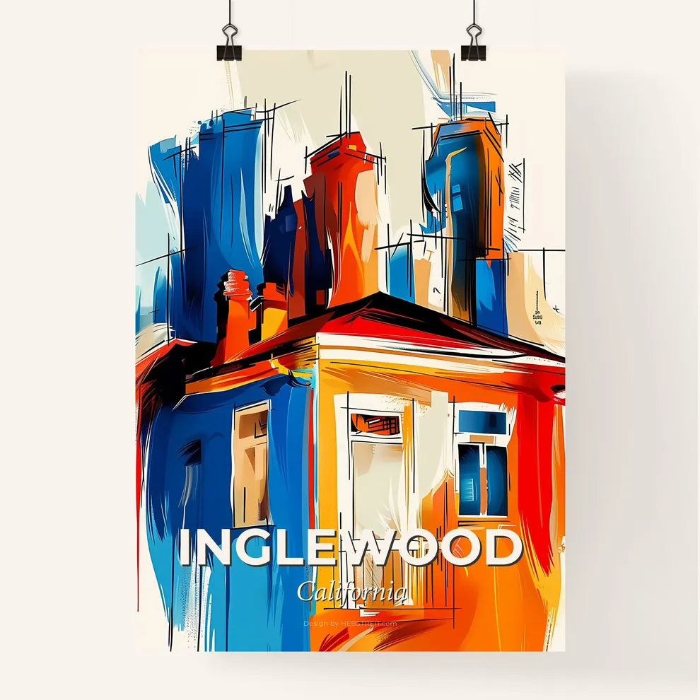 Vibrant Inglewood, California Poster