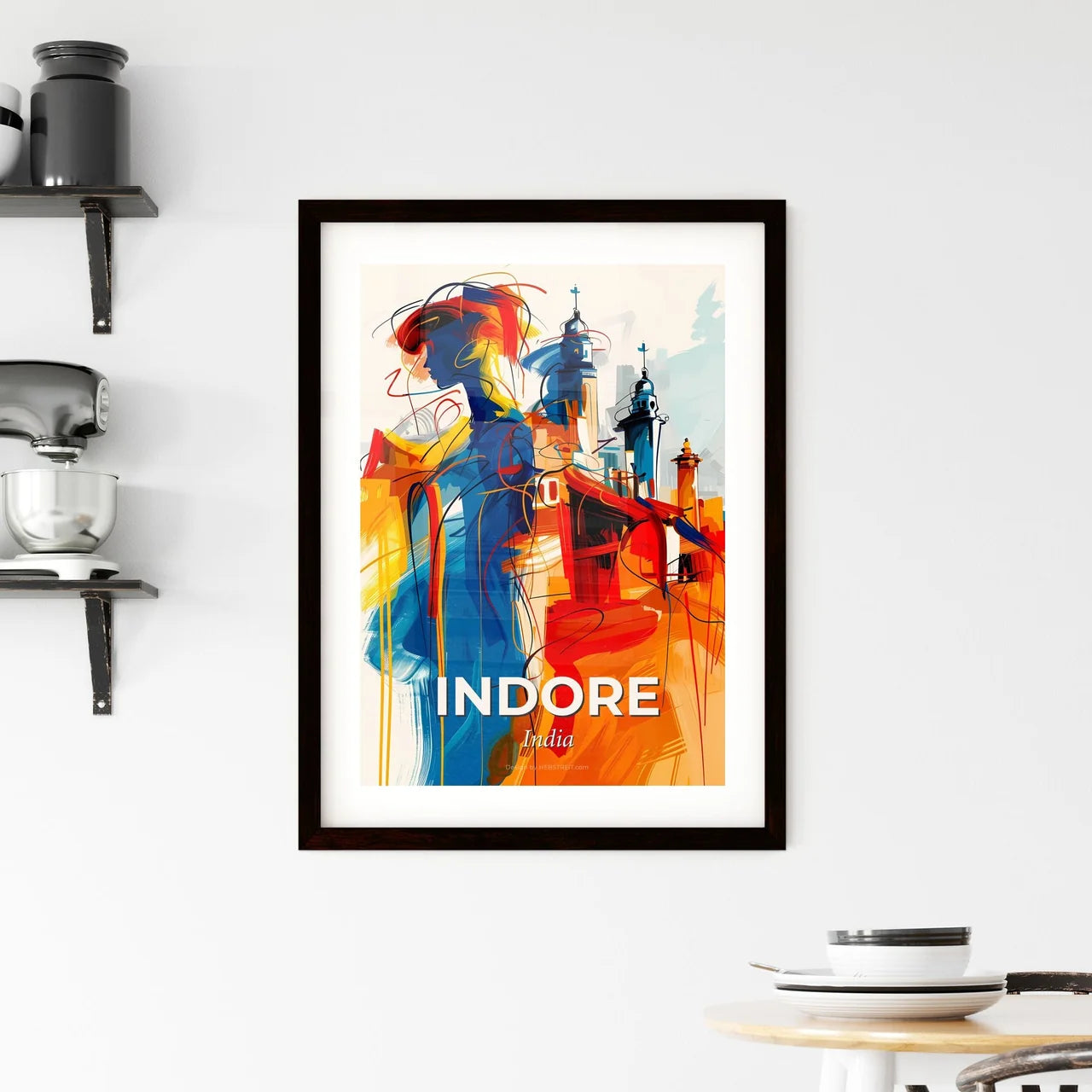 Vibrant Indore, India Framed Print