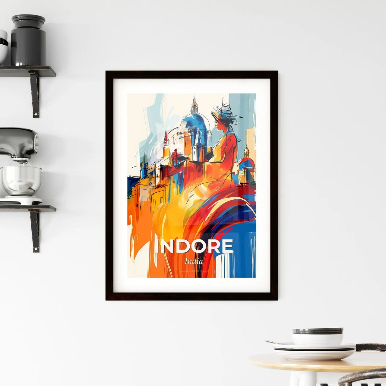 Vibrant Indore, India Framed Print