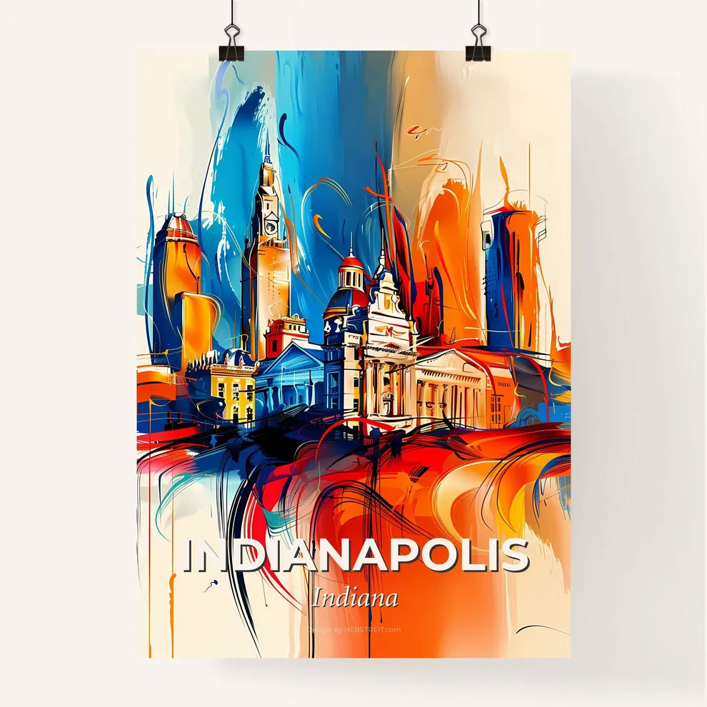 Vibrant Indianapolis, Indiana Poster